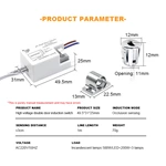 AC220V Double Door Sensor Switch（Detachable ）