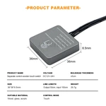 Square Wooden Partition Touch Dimming Sensor Switch