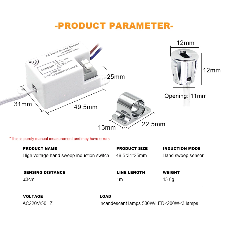 AC220V Hand Sweep IR Sensor Switch（Detachable ）