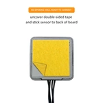 Square Wooden Board Hand Sweep IR Motion Sensor