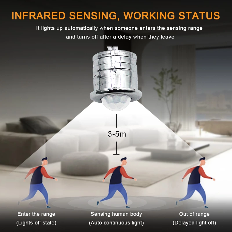 AC220V Human Body Sensor Switch（Detachable ）