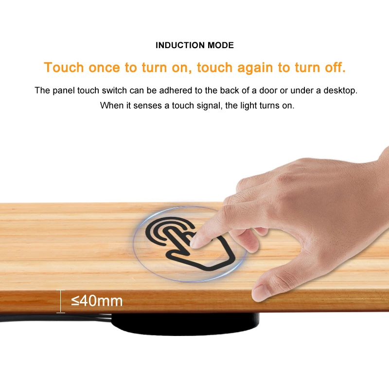 AC220V Wood Penetration Touch Dimming Sensor Switch