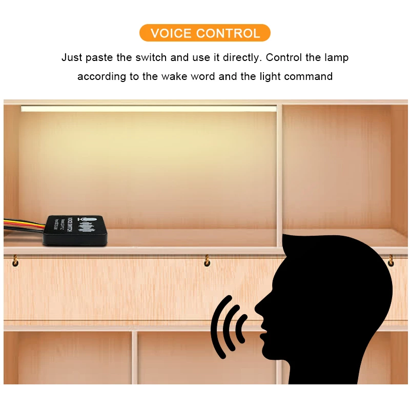 English Russian Dual Color Square Voice Controller