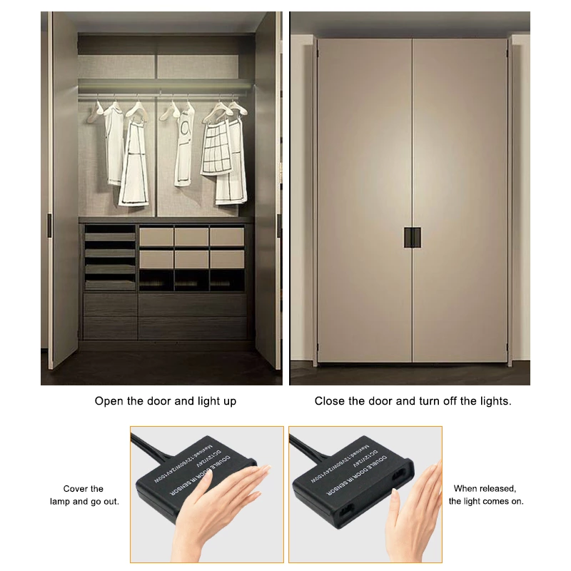 Utra-Thin Double Door Sensor Switch