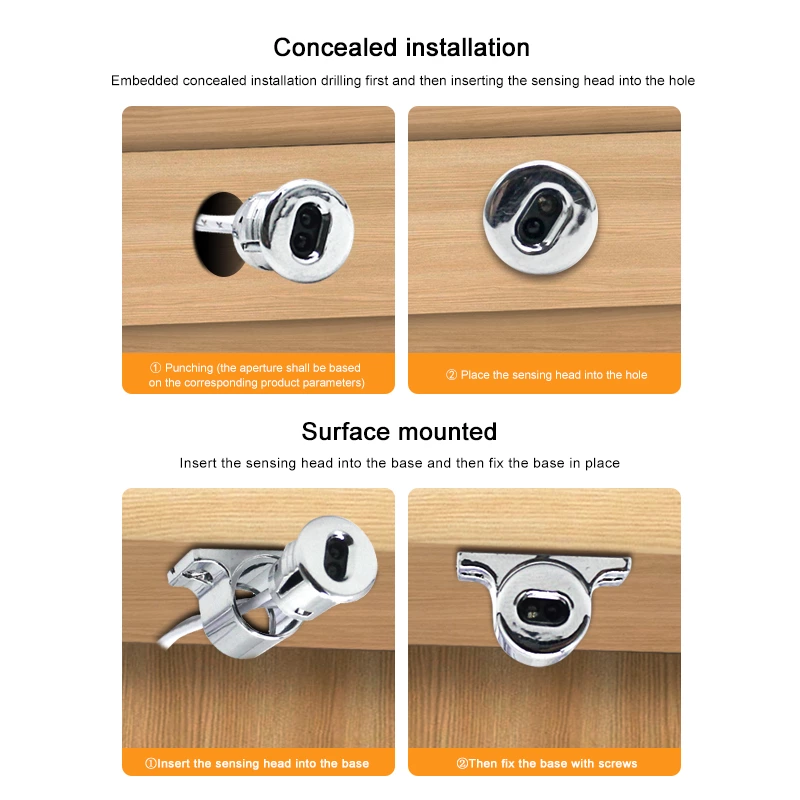 AC220V Double Door Sensor Switch（Detachable ）