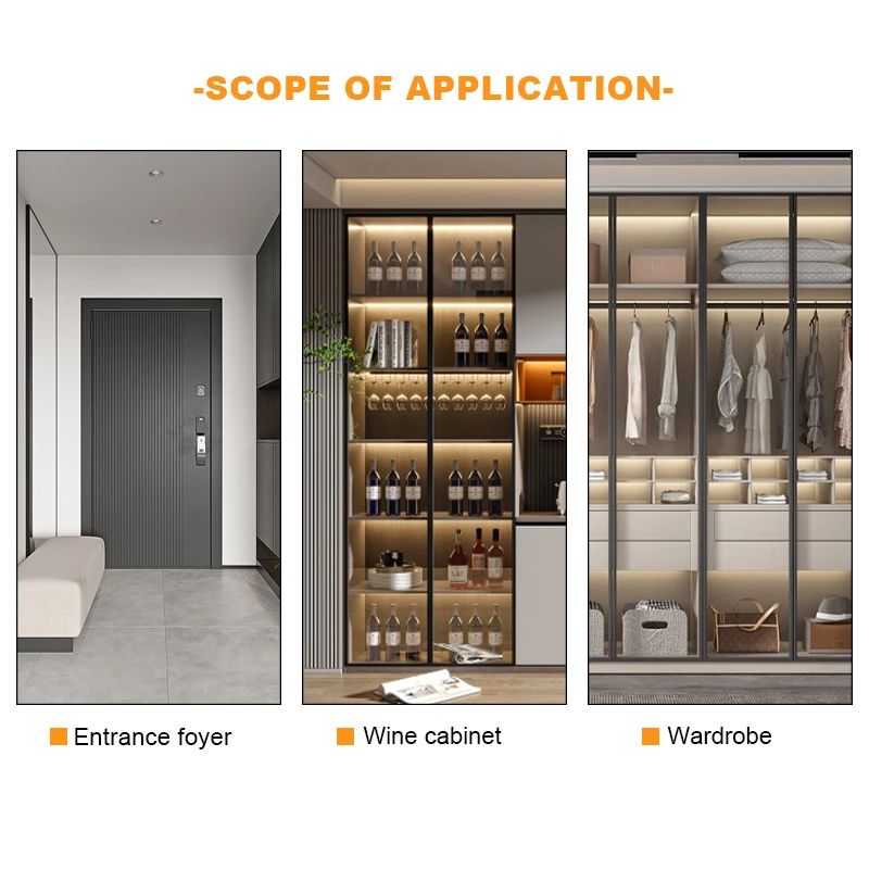 Square Wooden Partition Touch Dimming Sensor Switch