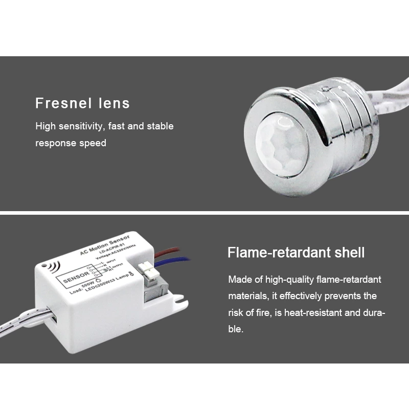 AC220V Human Body Sensor Switch（Detachable ）