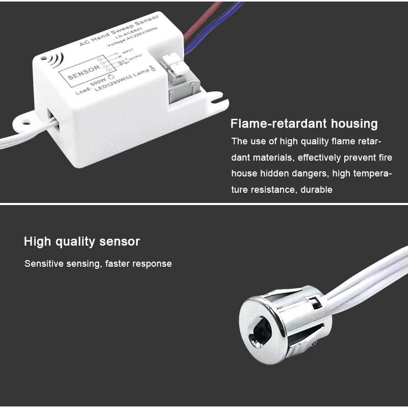 AC220V Hand Sweep IR Sensor Switch（Detachable ）