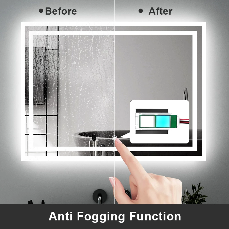 2-Button 3-Color Mirror Touch Switch (with Defogger)