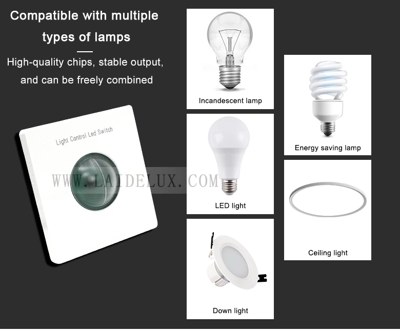 Wall Mounted Photocell Sensor Switch