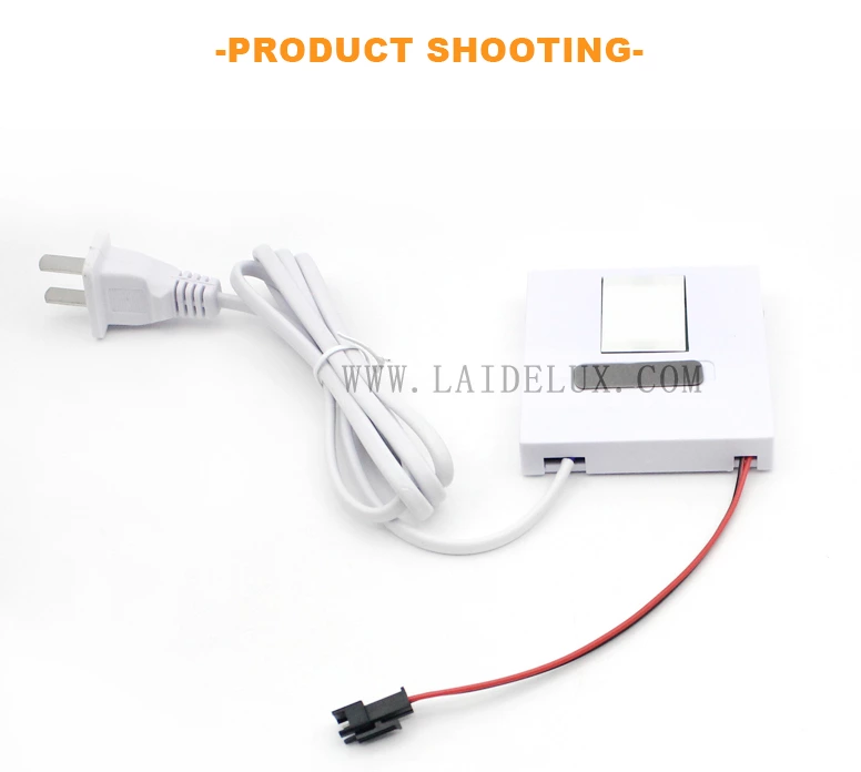 LED Mirror Touch Sensor Switch with US Plug（DoubleColor Without Defogging）