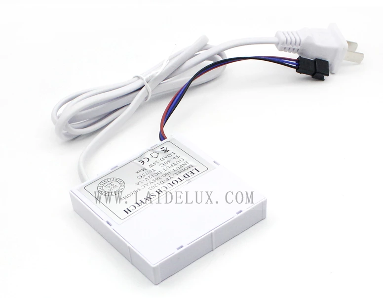 LED Mirror Touch Sensor Switch with US Plug（DoubleColor Without Defogging）