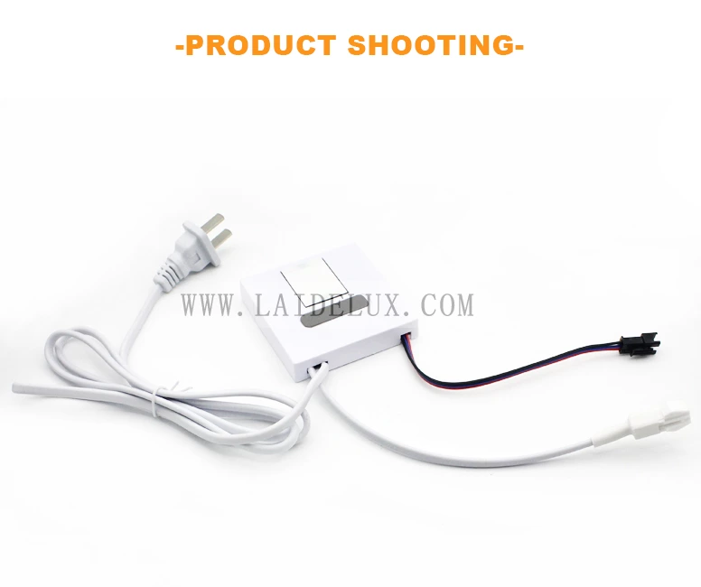 LED Mirror Touch Sensor Switch with US Plug（Single Color With Defogging）