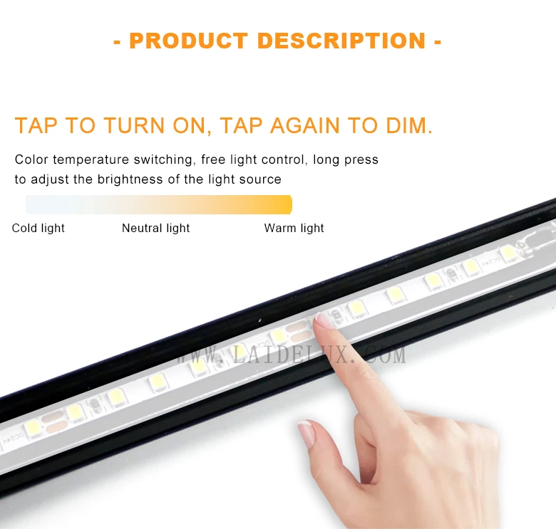 Built-in Double Color Touch Sensing Module