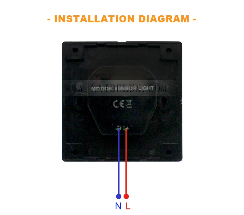 86 Type Wall-Mounted LED Human Body Motion Sensor Stair Light