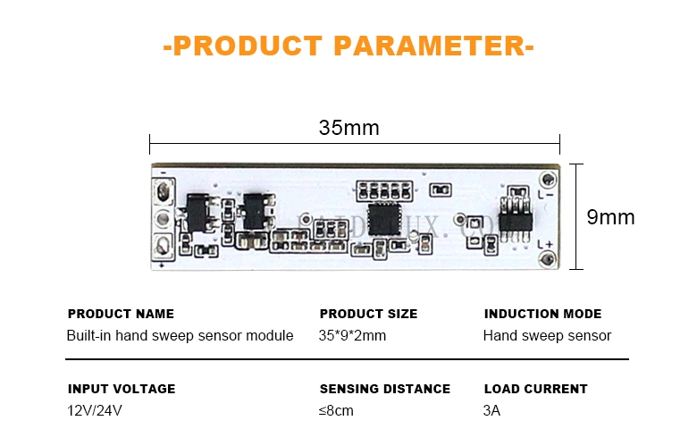 Built-in Hand Sweep Induction Switch