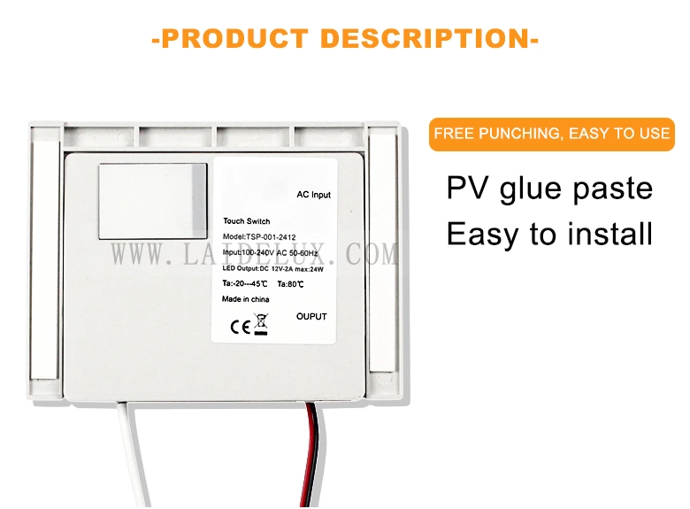Single Key Monochrome Mirror Light Touch Sensor Switch