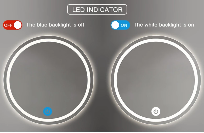Single Key Monochrome Mirror Light Touch Sensor Switch