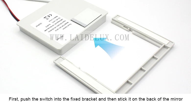 Single Key Monochrome Mirror Light Touch Sensor Switch