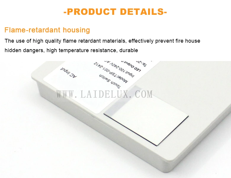 Single Key Monochrome Mirror Light Touch Sensor Switch
