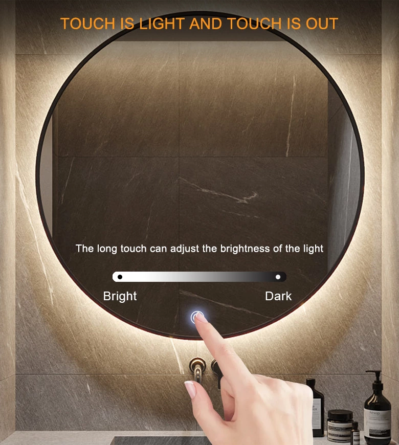 Monochrome single-control mirror touch switch