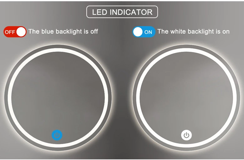 Monochrome single-control mirror touch switch