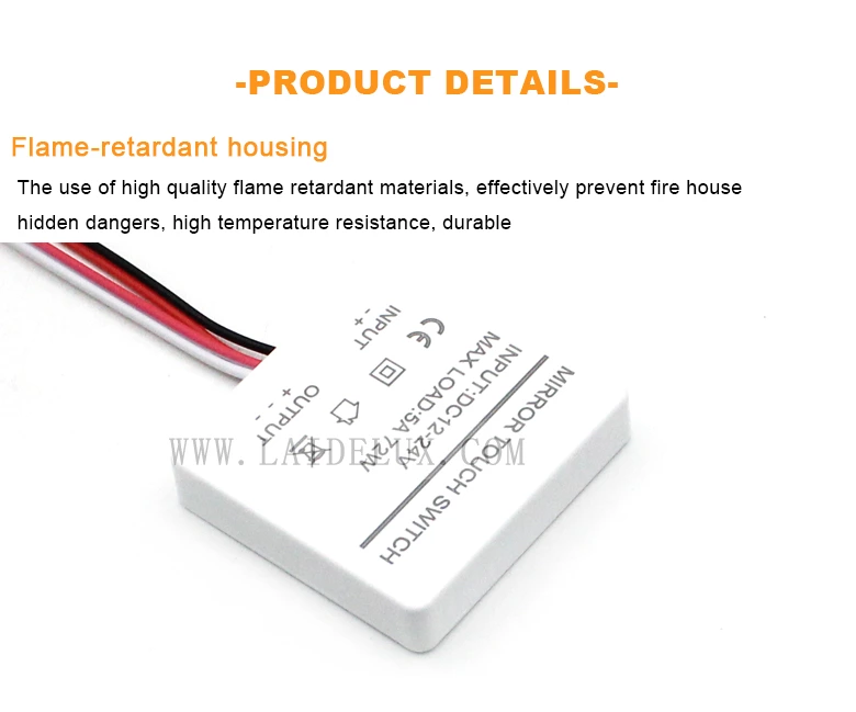 Monochrome single-control mirror touch switch