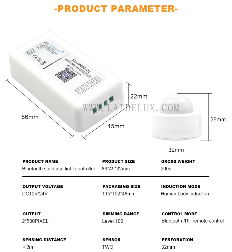 Bluetooth Staircase Led Strip Light Controller