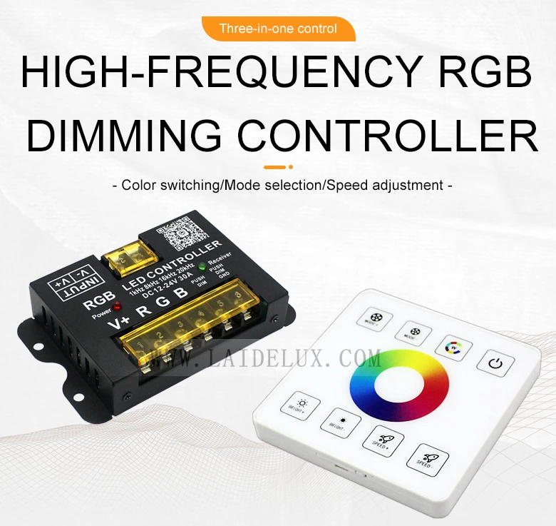 RGB RF Wireless Full Touch Panel Dimmer