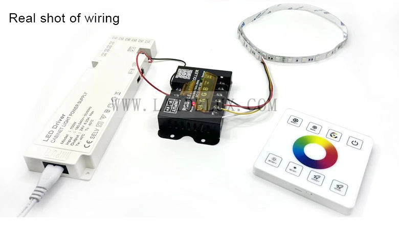 RGB RF Wireless Full Touch Panel Dimmer