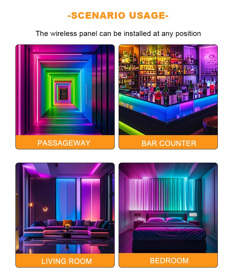 RGB RF Wireless Full Touch Panel Dimmer