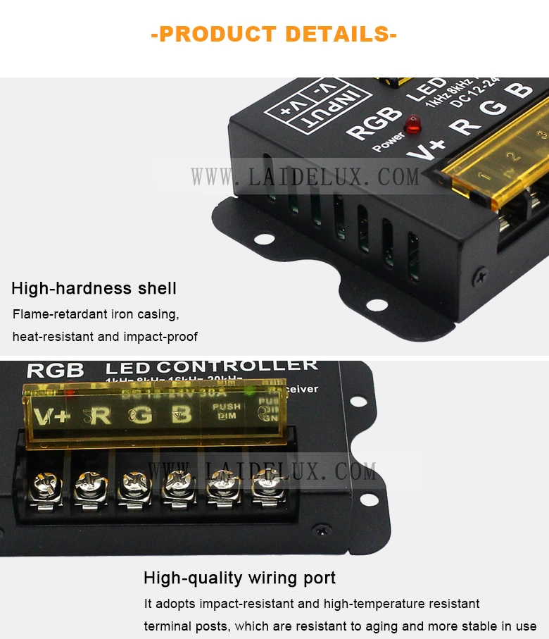RGB RF Wireless Full Touch Panel Dimmer