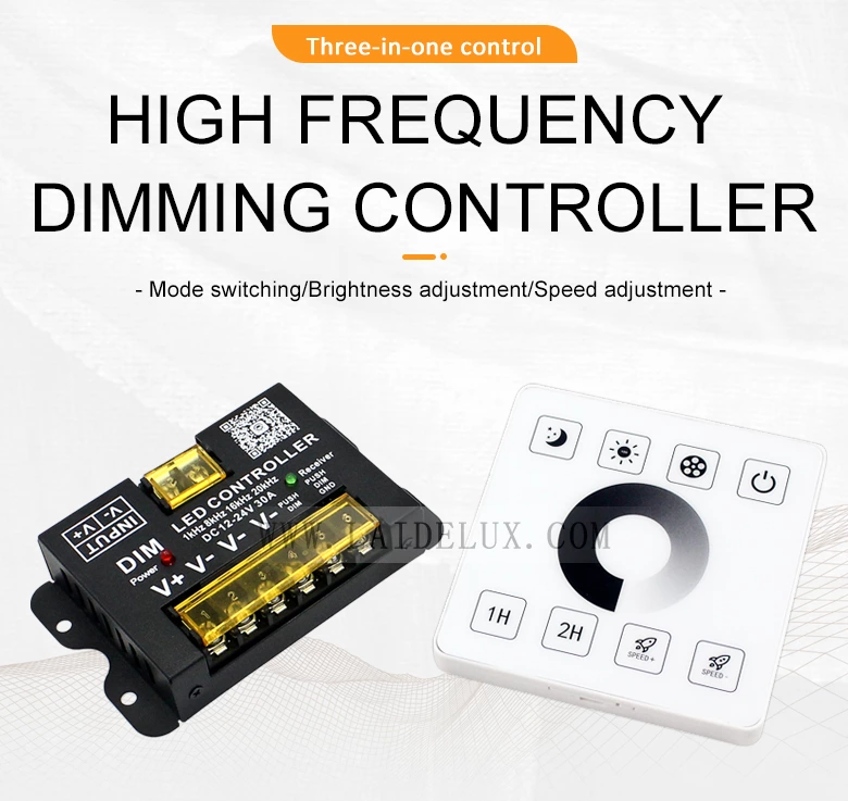 Single Color RF Wireless Full Touch Panel Dimmer