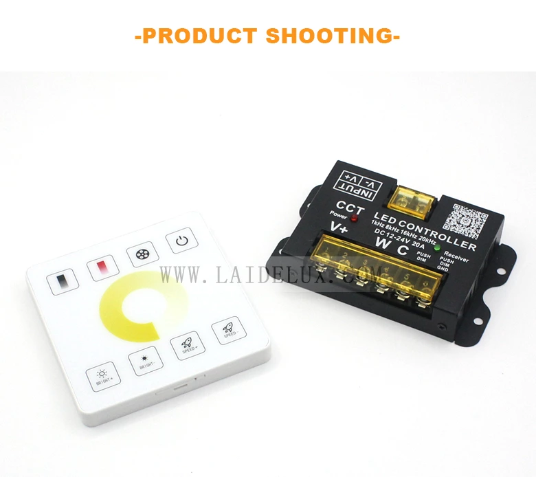 Three Color RF Wireless Full Touch Panel Dimmer