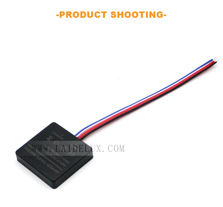 Three color single control mirror touch switch