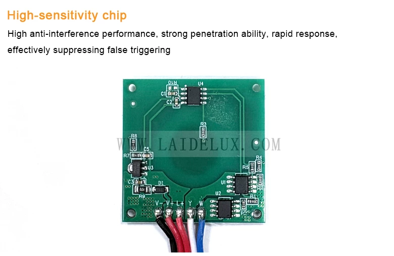 Three color single control mirror touch switch
