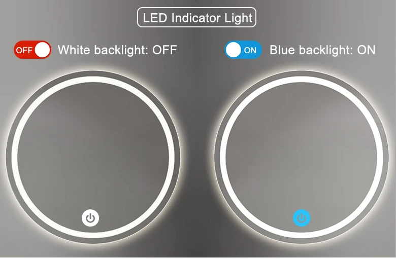 2-Button Single-Color Mirror Touch Switch (with Defogger)