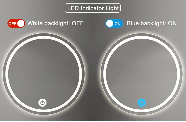 2-Button 3-Color Mirror Touch Switch (with Defogger)