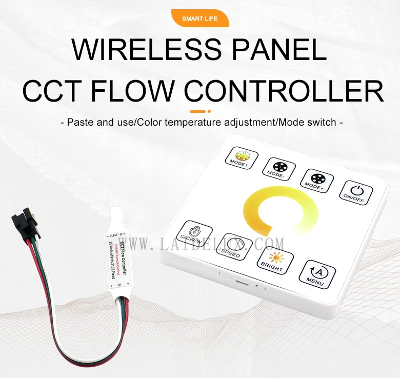 Wireless panel CCT flow controller