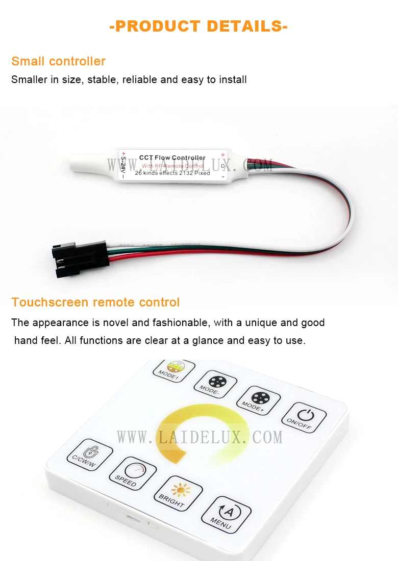 Wireless panel CCT flow controller