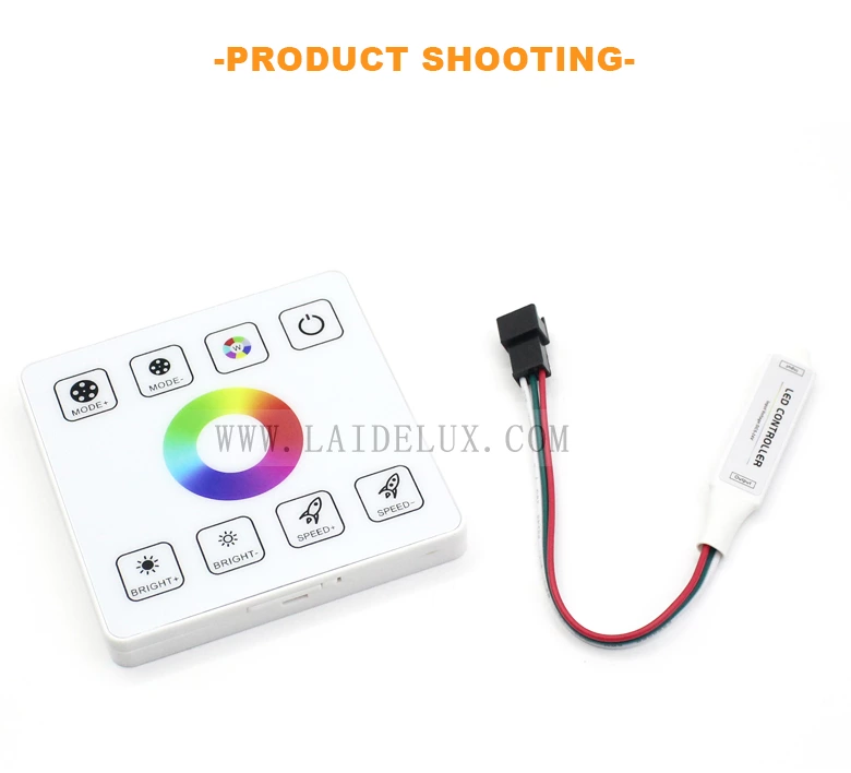 Wireless panel RGB water flow controller