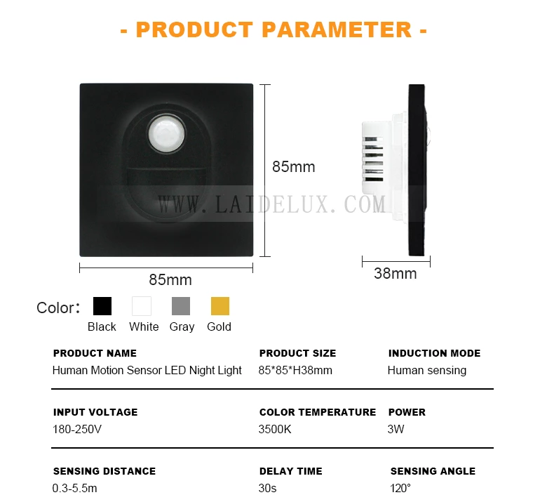 PIR Infrared Motion Sensor Stair Light（D09）