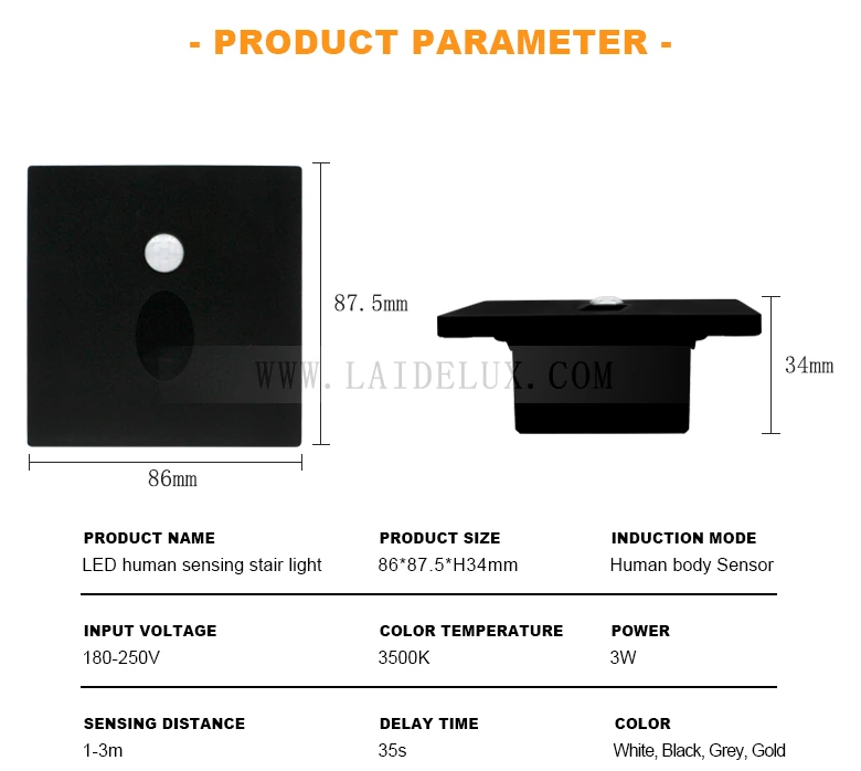Human Body Sensor Step Stair Light(N12)