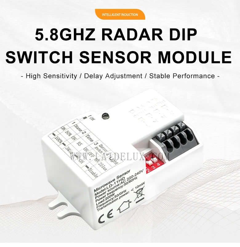 5.8GHz Microwave Radar Sensor DIP Switch