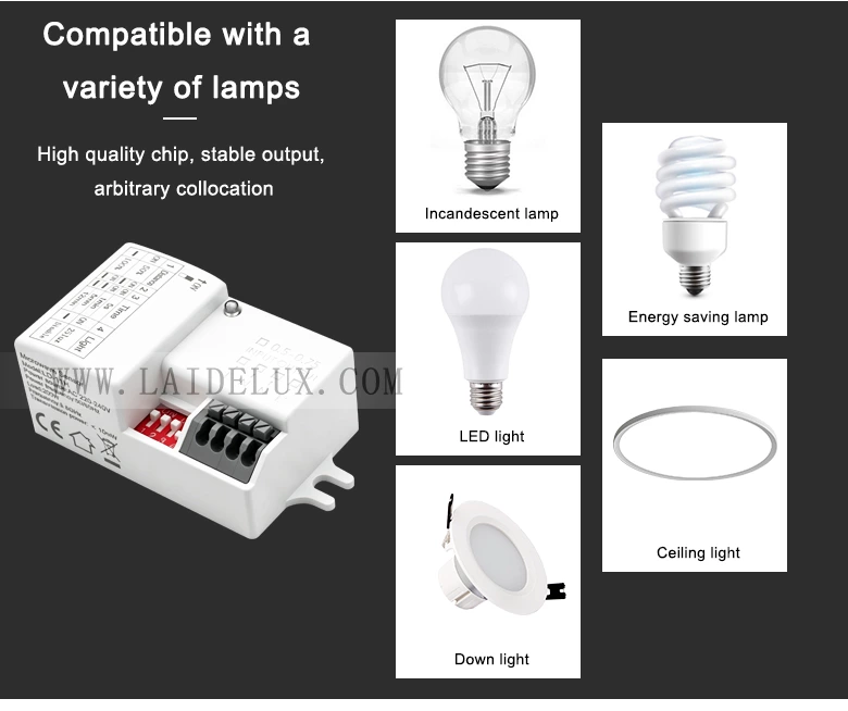 5.8GHz Microwave Radar Sensor DIP Switch