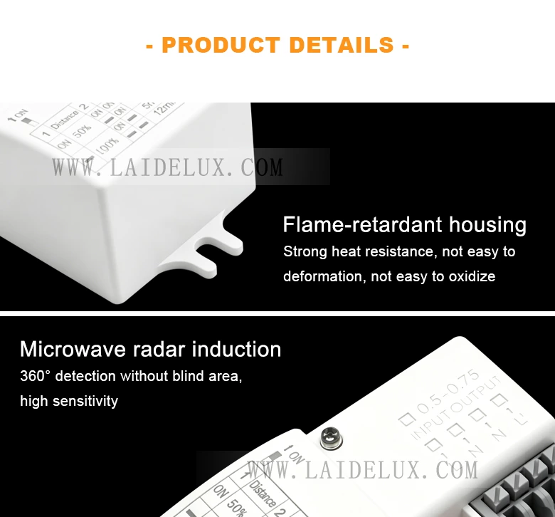 5.8GHz Microwave Radar Sensor DIP Switch