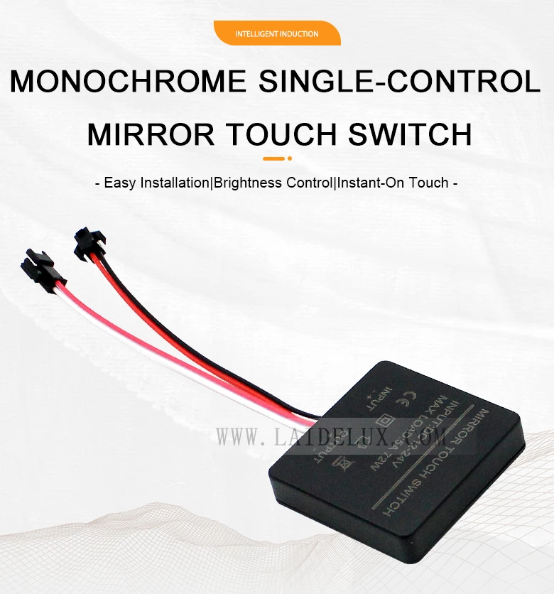 Single Color single-control mirror touch switch