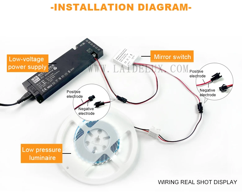 Single Color single-control mirror touch switch