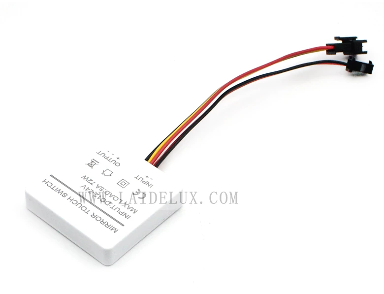Three-color single-control mirror touch switch
