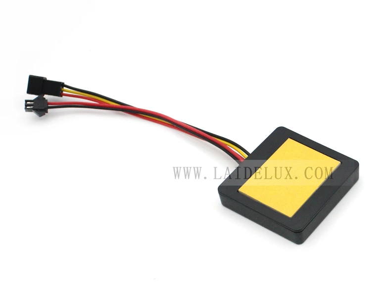 Three-color single-control mirror touch switch